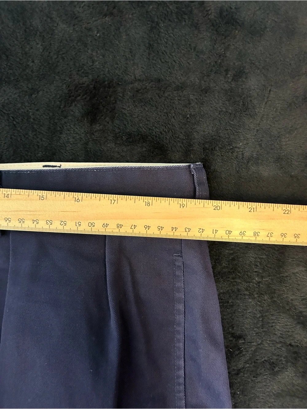 Vtg Y2K Polo Ralph Lauren Men's Andrew Pant Navy Chino Double Pleated Size 40x30